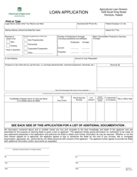 Form AL321-01 Loan Application - Hawaii