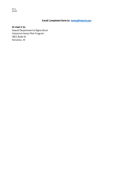 Form HP-11 Domestic Seed/Propagule Request Form - Hawaii, Page 3