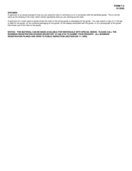 Form T-2 Application for Registration of Trademark - Hawaii, Page 4