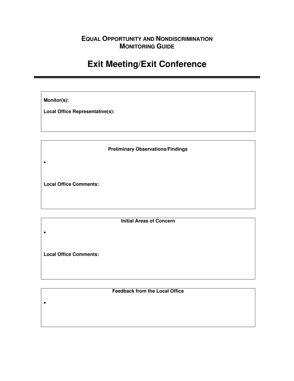 Exhibit D Exit Meeting / Exit Conference - Hawaii, Page 2