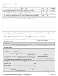 Form WSD-1.378III Complaint Form - Hawaii, Page 3
