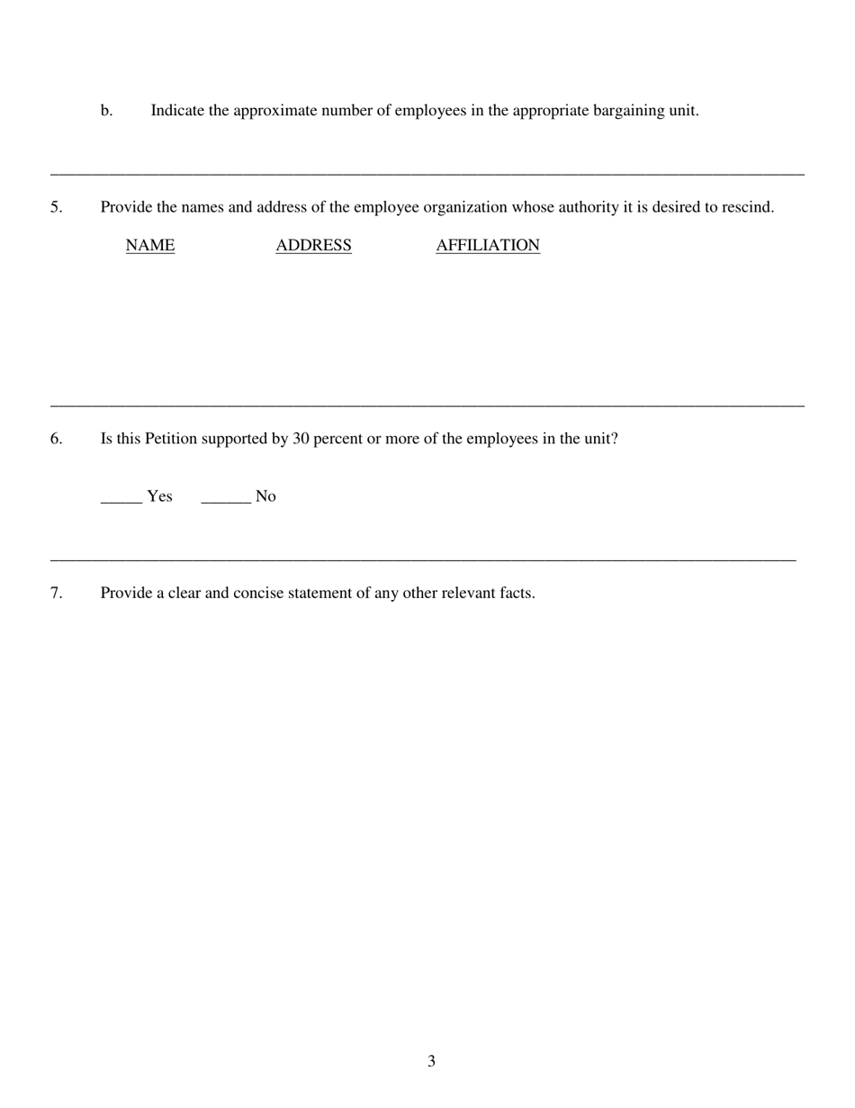 Form HLRB-9 Petition for Referendum Concerning All-union Agreement - Hawaii, Page 3