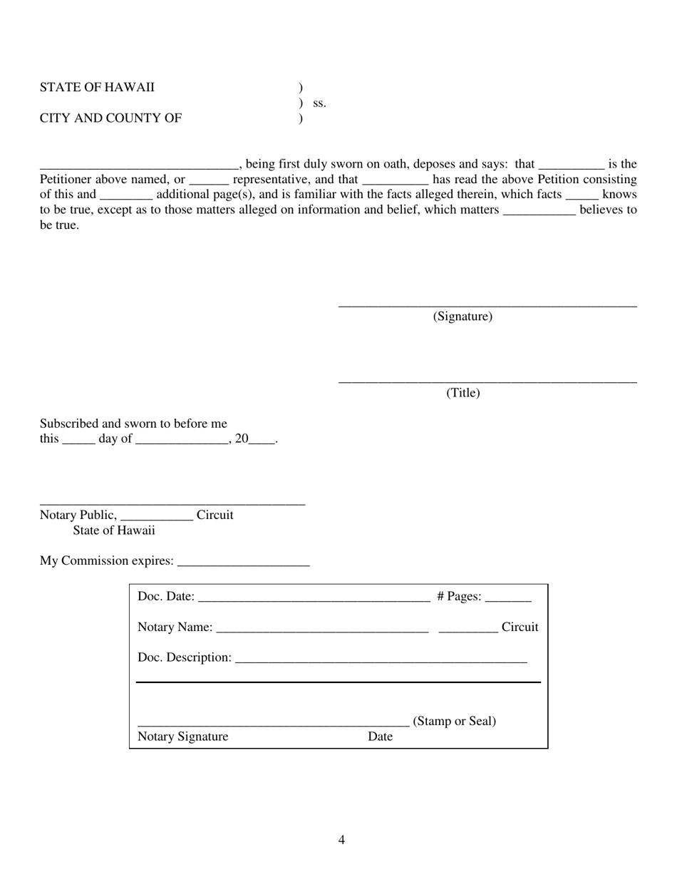 Form HLRB-9 Petition for Referendum Concerning All-union Agreement - Hawaii, Page 4