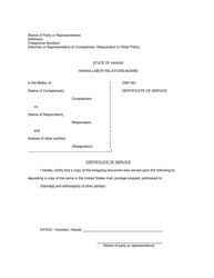 Form HLRB-17 Sample Format for Hiosh Initial Conference Statement - Hawaii, Page 4