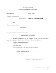 Form HLRB-18 Sample Format for Prehearing Conference Statement - Hawaii, Page 3