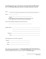 Form HLRB-25 Hlrb E-Filing Consent Form and Protocols for E-Filing - Hawaii, Page 3