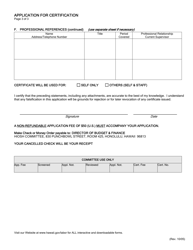 Certified Safety and Health Professional Application for Certification - Hawaii, Page 4