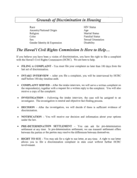 Hawaii Civil Rights Commission Pre-complaint Questionnaire - Real Property Transactions - Hawaii, Page 2