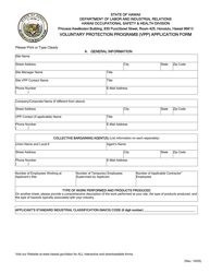 Voluntary Protection Programs (Vpp) Application Form - Hawaii, Page 2