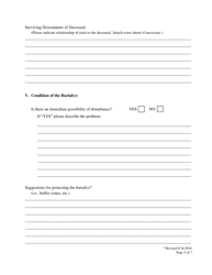Burial Registration Form - Hawaii, Page 5