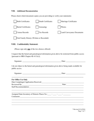 Burial Registration Form - Hawaii, Page 7