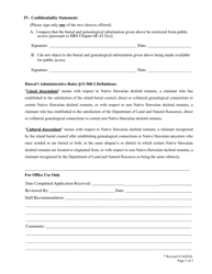 Descendancy Claim Application - Hawaii, Page 3