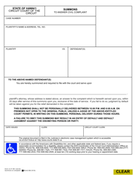 Document preview: Form 1C-P-787 Summons to Answer Civil Complaint - Hawaii
