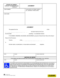 Document preview: Form 1C-P-620 Judgment (Agency Appeal) - Hawaii