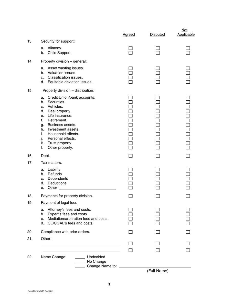 Form 1F-P-763 Settlement Conference Order (Pretrial Order) - Hawaii, Page 3