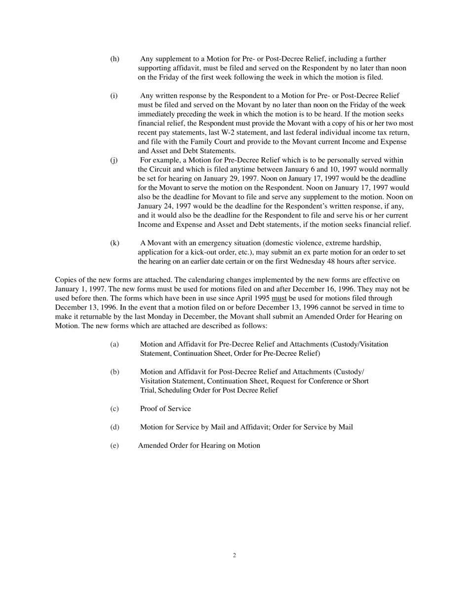 Instructions for Form 1F-P-816 Motion and Declaration for Pre-decree Relief - Hawaii, Page 2