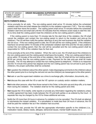 Form 1F-P-1053 Order Regarding Supervised Visitation - Hawaii, Page 3