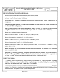 Form 1F-P-1053 Order Regarding Supervised Visitation - Hawaii, Page 4