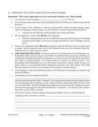 Form 1F-P-750 Temporary Restraining Order - Hawaii, Page 2