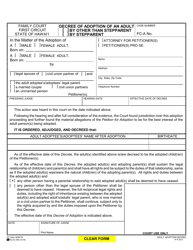 Document preview: Form 1F-P-2071 Decree of Adoption of Adult(S) - Hawaii