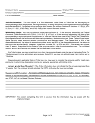Form 1F-P-888 Order/Notice to Withhold Income for Support - Hawaii, Page 5