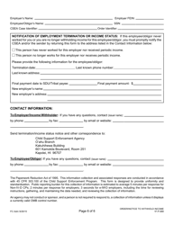Form 1F-P-888 Order/Notice to Withhold Income for Support - Hawaii, Page 6