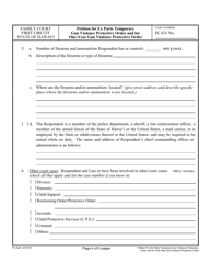 Form 1F-P-2091 Petition for Ex Parte Temporary Gun Violence Protective Order and Petition for One-Year Gun Violence Protective Order - Hawaii, Page 4