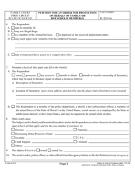 Form 1F-P-754 Petition for an Order for Protection on Behalf of a Family or Household Member(S) - Hawaii, Page 3