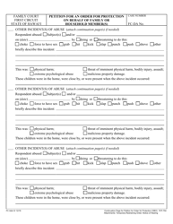 Form 1F-P-754 Petition for an Order for Protection on Behalf of a Family or Household Member(S) - Hawaii, Page 5