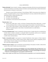 Form 1F-P-754 Petition for an Order for Protection on Behalf of a Family or Household Member(S) - Hawaii, Page 6