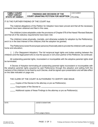 Form 1F-P-881 Findings and Decision of the Court Granting Petition for Adoption of a Child(Ren) - Hawaii, Page 3