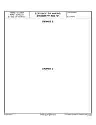Form 1F-P-699 Exhibit 1, 2 Statement of Mailing - Hawaii, Page 2