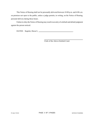 Form 1F-P-2019 Petition for Appointment of a Guardian of an Incapacitated Person; Notice of Hearing - Hawaii, Page 11