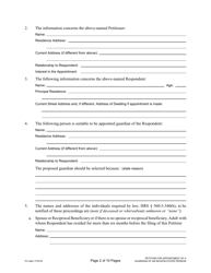 Form 1F-P-2019 Petition for Appointment of a Guardian of an Incapacitated Person; Notice of Hearing - Hawaii, Page 2