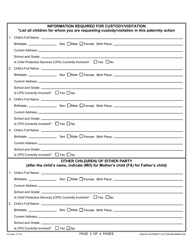 Form 1F-P-994 Hawaii Paternity Action Information - Hawaii, Page 3