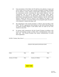 Form 2C-E-235 Order Regarding Authority of Custody Evaluator - Hawaii, Page 2