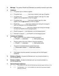 Form 2F-E-294 Complaint for Divorce - Hawaii, Page 2