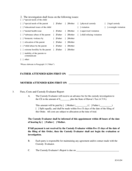 Form 2C-E-234 Order Appointing Custody Evaluator - Hawaii, Page 2