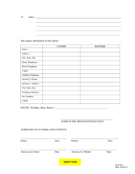 Form 2C-E-234 Order Appointing Custody Evaluator - Hawaii, Page 5