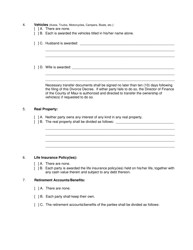 Form 2F-P-241 Divorce Decree (Without Children) - Hawaii, Page 3