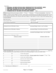 Form 2F-P-339 Income Withholding Order/Notice for Support - Hawaii, Page 2