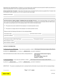 Form 2F-P-339 Income Withholding Order/Notice for Support - Hawaii, Page 5