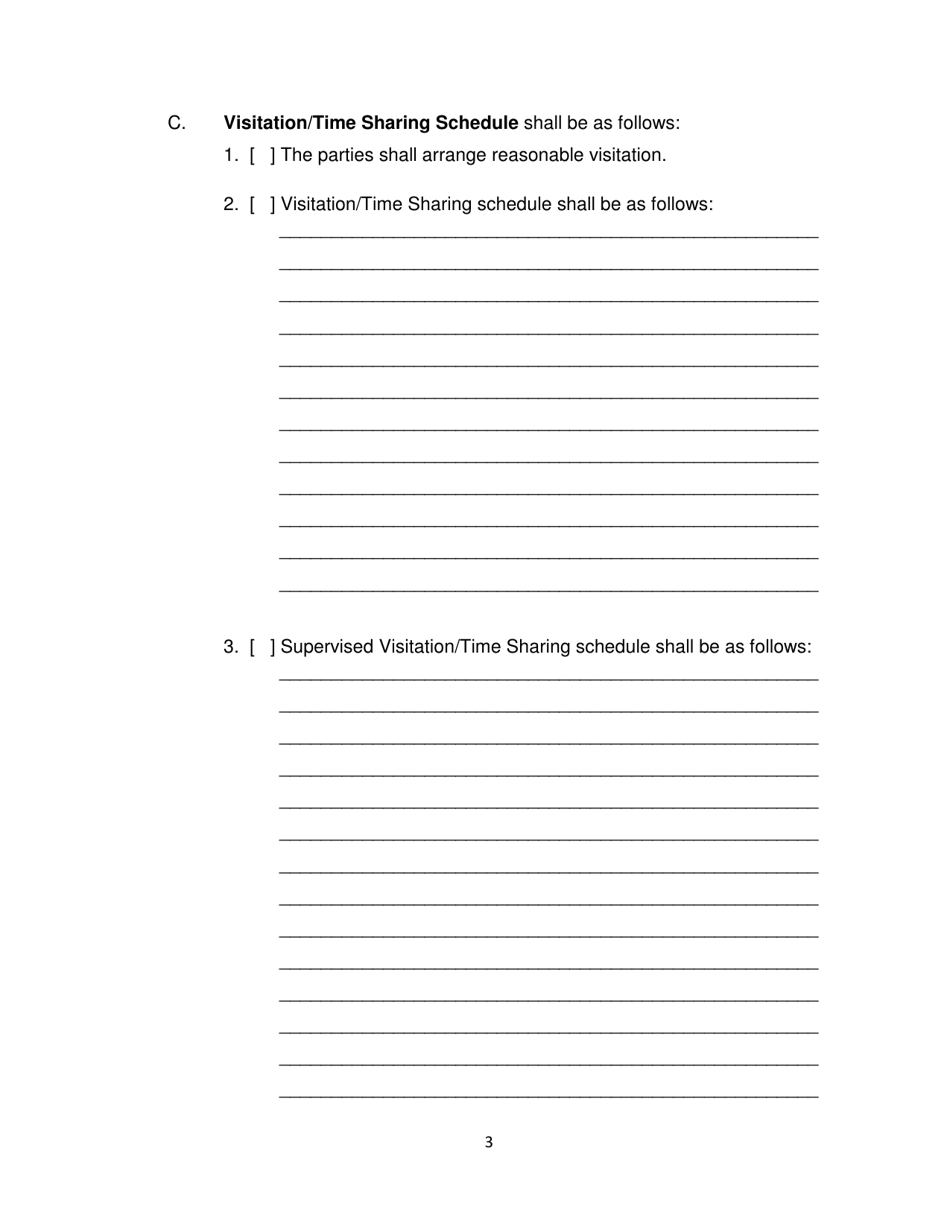 Form 2F-E-067 Decree Granting Divorce and Awarding Child Custody - Hawaii, Page 3