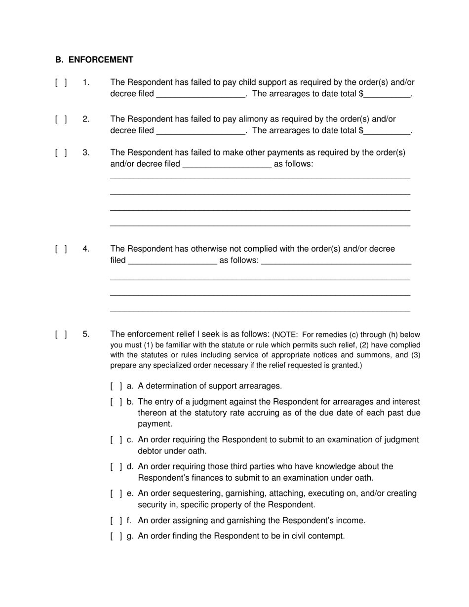 Form 2F-P-336 Motion and Affidavit for Post-decree Relief; Scheduling Order for Post-decree Relief - Hawaii, Page 3