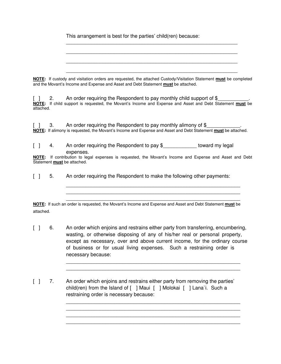 Form 2F-P-348 Download Fillable PDF or Fill Online Motion and Affidavit ...