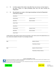 Form 2F-P-348 Motion and Affidavit for Pre-decree Relief; Scheduling Order for Pre-decree Relief - Hawaii, Page 6