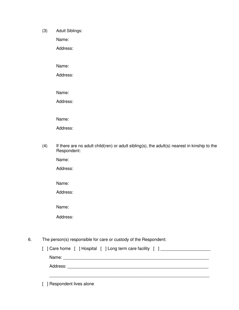 Form 2F-P-513 Petition for Appointment of a Guardian for an Incapacitated Person; Notice of Hearing - Hawaii, Page 4