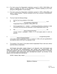 Form 2F-P-513 Petition for Appointment of a Guardian for an Incapacitated Person; Notice of Hearing - Hawaii, Page 9