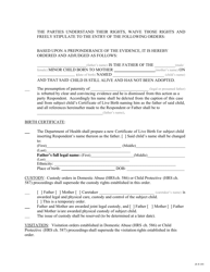 Form 2F-P-395 Stipulated Judgement of Paternity - Hawaii, Page 2