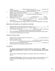 Form 2F-P-395 Stipulated Judgement of Paternity - Hawaii, Page 4